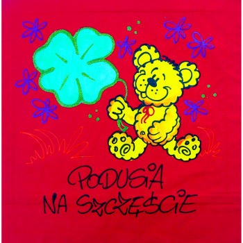 [Db62] Poduszka bawełniana Podusia na Szczęście